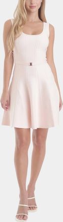 Karina Grimaldi Ivy Knit Mini Dress In Pastel Pink