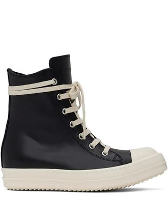 Rick Owens lace-up high-top sneakers - Black