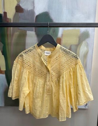 Isabel Marant Womens Safi Cotton Top In Sunlight