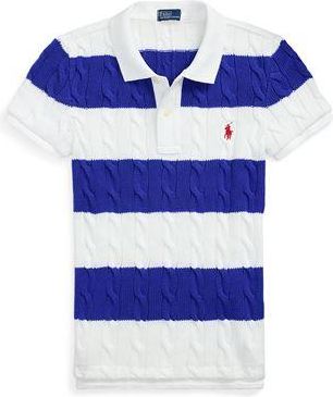 Ralph Lauren SLIM FIT CABLE-KNIT POLO SHIRT