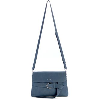 Rag & Bone Lexington Flap Suede Crossbody Bag in Denim Blue at Nordstrom