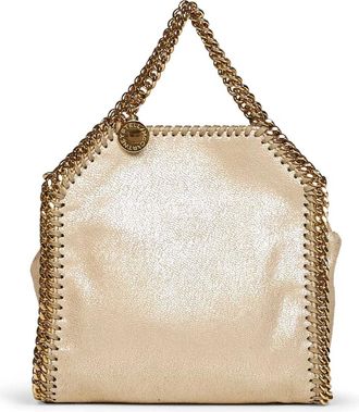 Stella McCartney Falabella Tiny Tote - Dames - Tassen - Beige - Maat: ONE Size Katoen