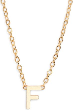 Set & Stones Cheyenne Initial Pendant Necklace in Gold /F at Nordstrom