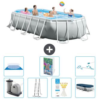 Intex Piscina Prism Frame Oval - 503x274x122 Cm - 8-piezas S573