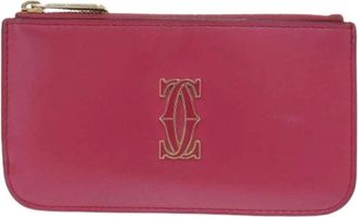 Cartier Pre-owned Wallets, female, Pink, Size: ONE SIZE Pre-owned Card Case