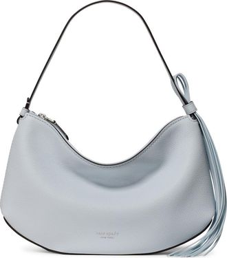 Kate Spade New York loop pebble leather shoulder bag in Pale Sapphirine at Nordstrom