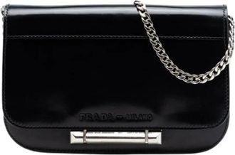 Prada Pre-owned Sybille Crossbody Bag - Dames - Vintage Schoudertas - Zwart - ONE Size - Leer - Vintage