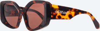 Off-white Mens Accessories Off White Off Denver Sun in Havana Brown - One Size