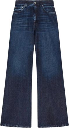 Dondup Amber Wide-leg Jeans - Dames - Loose Fit Jeans - Blauw - W29 - Katoen - Jeans