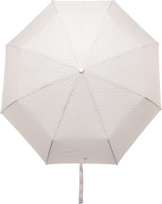 BOSS monogram-print umbrella - unisex - Polyester - One Size - Neutrals