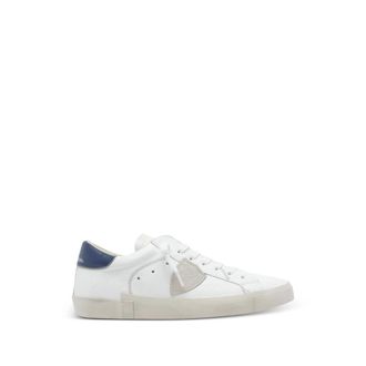 Philippe Model Prsx Logo Leather Sneakers