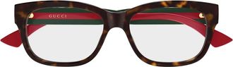 Gucci Glasses, unisex, Brown, Size: 55 MM Optical Frame