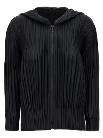 Pleats Please Issey Miyake Fluffy Basics Maglioni Nero-Donna