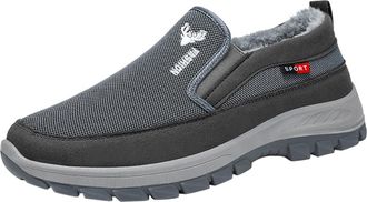 Generic Mens Slip On Snow Boots, Ankle Boot Thicken Thermal Winter Boots Low-Top Warm Boot Lightweight Sports Shoes Breathable Walking Shoe Slip-Resistant Sne