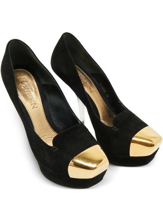 Alexander McQueen suede heeled pumps - Black