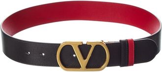 Valentino Vlogo Signature Reversible Leather Belt