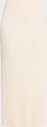 Vince Ribbed Ankle-Length Skirt