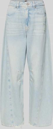 Boss Orange by Hugo Boss BOSS Orange Relaxed Fit Barrel Jeans aus reiner Baumwolle Modell BALOON HR 1.0 in Hellblau, Gr&ouml;&szlig;e 26