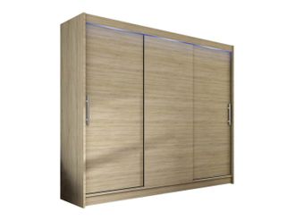 Mirjan24 Armario Closico 118, Roble Sonoma, 215x250x58cm, Puertas De Armario: Correderas, N&uacute;mero De Estantes: 0, Led