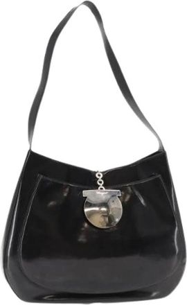 Ferragamo Pre-owned Canvas Schoudertas - Dames - Vintage Schoudertas - Zwart - ONE Size - Vintage
