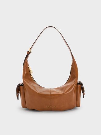 Charles & Keith Bessie Side-Pocket Hobo Bag
