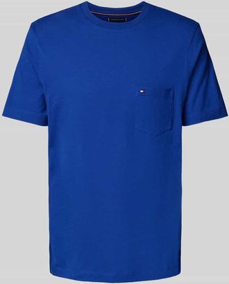 Tommy Hilfiger Regular Fit T-Shirt aus reiner Baumwolle in Royal, Größe XXL