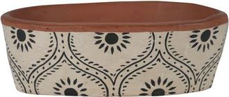 Foreside Home And Garden Natural Handpainted Terracotta Vase in Brown at Nordstrom