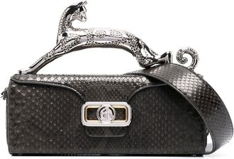 Lanvin snakeskin mini tote - women - Calf Leather - One Size - Grey