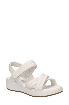 Josef Seibel Eve 04 Wedge Sandal in White at Nordstrom, Size 11-11.5Us