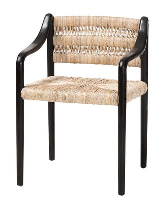 Baxton Studio Onda Handwoven Seagrass Dining Chair