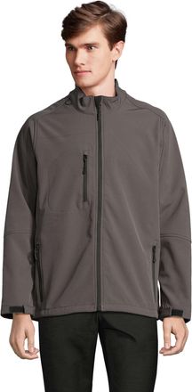 SOLS Heren Relax Soft Shell Jas (Houtskool Grijs Effen)