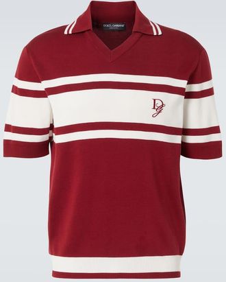 Dolce & Gabbana Silk and cotton polo shirt