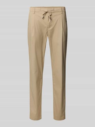 Tommy Hilfiger Tapered Fit Hose aus Baumwoll-Mix in Beige, Gr&ouml;&szlig;e 32/30