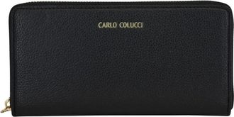 Carlo Colucci Portemonnee met merklogo - unisex - Portefeuilles - Zwart - ONE Size - Accessoires