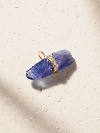 JiaJia Pendente In Oro 14 Carati Con Tanzanite E Diamanti - Blu