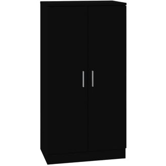 vidaXL Shoe Cabinet Black 55x35x108 cm Engineered wood Vidaxl