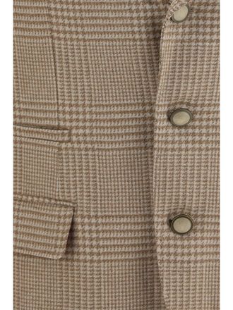 Brunello Cucinelli Mens Blazer Camel Cotton Jacket