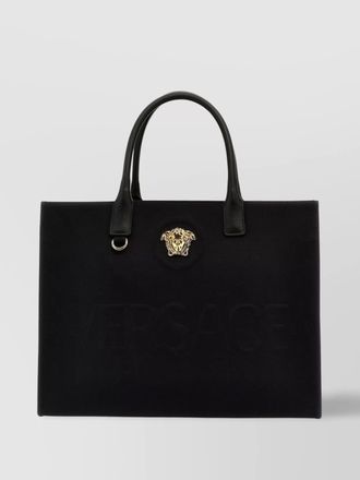 Versace medusa tote bag with top handles