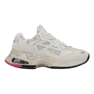 Premiata Sneakers, female, White, 5 UK, Suede Lace-Up Womens Trainers