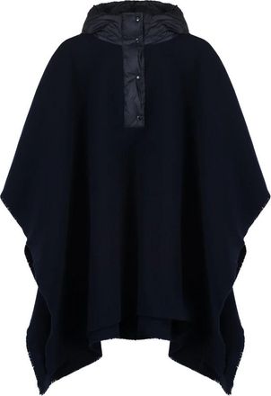 Moncler Capes - Dames - Ponchos - Blauw - S - Wol - Jassen