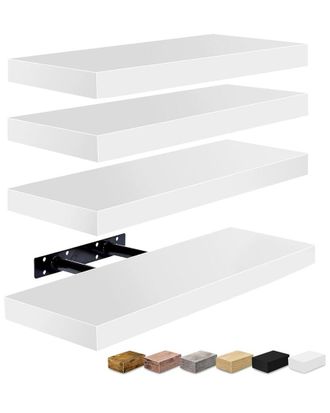 Sorbus Set Of 4 16In Floating Shelves