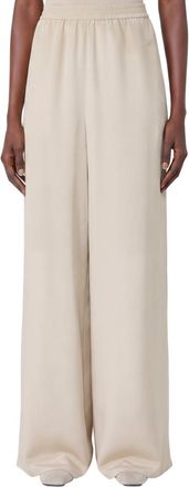 Max Mara Off White Relaxed Elasticated Pants