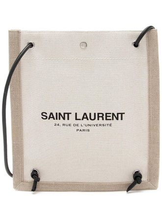 Saint Laurent Brown Canvas Rive Gauche Backpack (Authentic Pre-Loved)