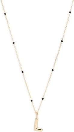 Argento Vivo Initial Pendant Necklace in Gold L at Nordstrom