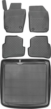 OEM Juego De Alfombrillas Para Skoda Fabia Iii Kombi De 2015: Alfombrilla Para Coche + Alfombrilla Para Maletero