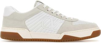 Valentino Garavani Two Tone Leather And Suede Sneakers