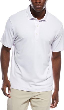 J.McLaughlin J. McLaughlin White Peak Polo Knit Shirt