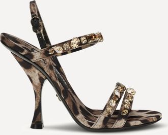 Dolce & Gabbana Sandali Keira leopardati Woman 40