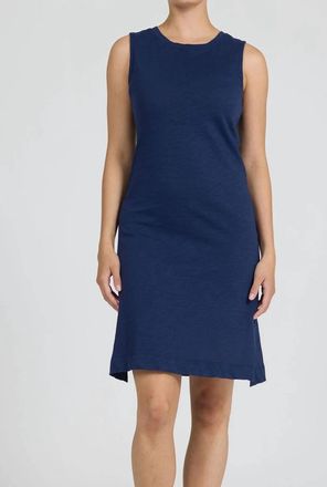 Dear John Denim Strada Cotton Sleeveless Mini Dress In Navy