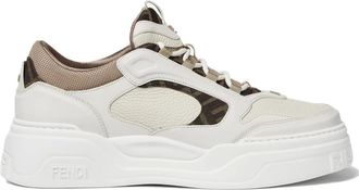 Fendi Sneakers, male, White, Size: 10 US Force Low-Top Lace-Up Shoe